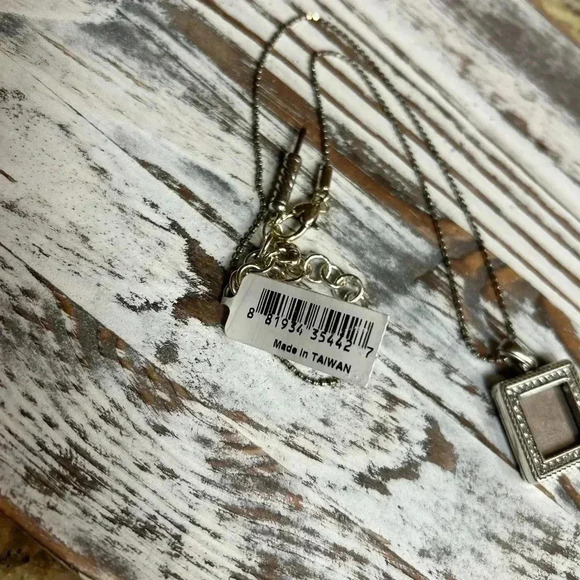 Brighton Picture Frame Rhinestone Locket Pendant Necklace NWT - Picture 10 of 12